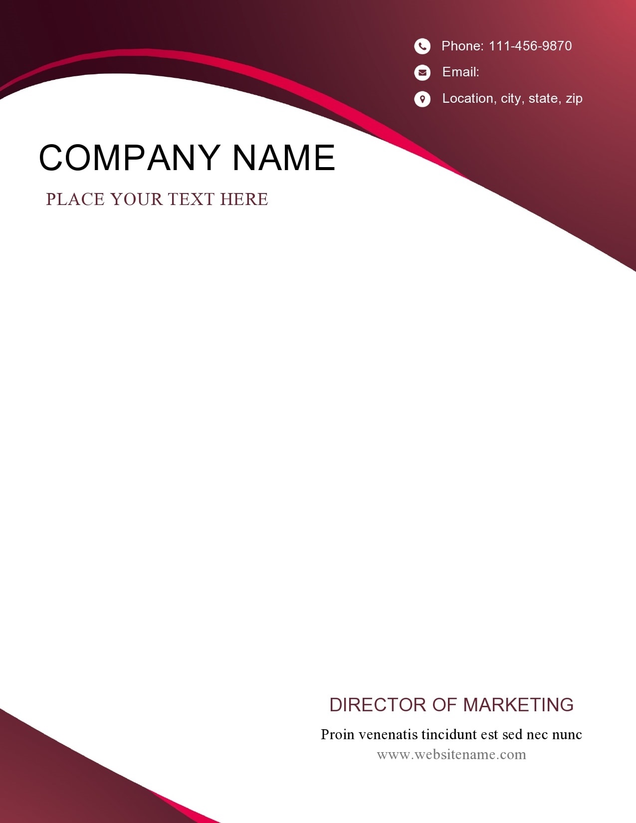 Company Letterhead Examples