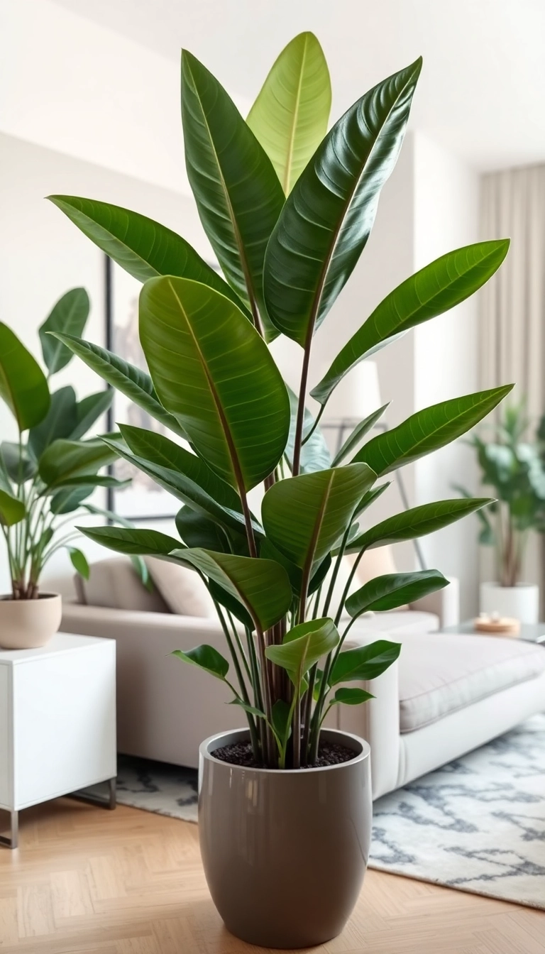 21 Best Indoor Plants for Apartment Decor (You Won't Believe #14!) - 6. Rubber Plant (Ficus elastica)