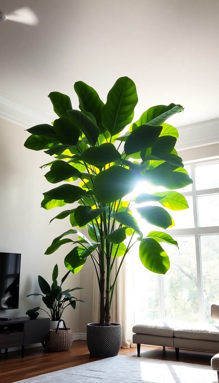 21 Best Indoor Plants for Apartment Decor (You Won't Believe #14!) - 7. Fiddle Leaf Fig (Ficus lyrata)