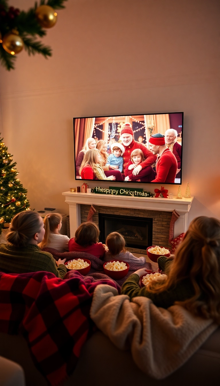 21 Magical Christmas Mini Session Ideas Indoors That Will Leave You Breathless! - 9. Holiday Movie Marathon