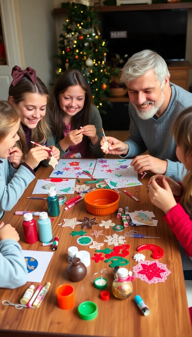 21 Magical Christmas Mini Session Ideas Indoors That Will Leave You Breathless! - 10. Ornament Crafting Session