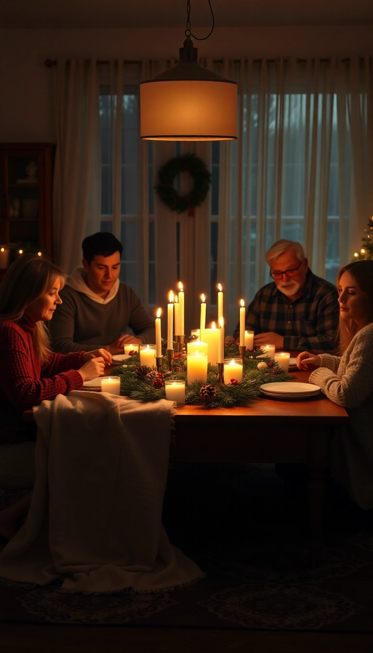 21 Magical Christmas Mini Session Ideas Indoors That Will Leave You Breathless! - 19. Candlelit Christmas Serenity