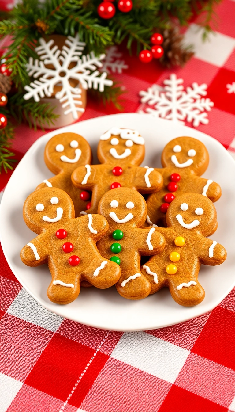 21 Festively Decorated Christmas Sugar Cookies That Will Dazzle Your Guests! - 1. Classic Gingerbread Men