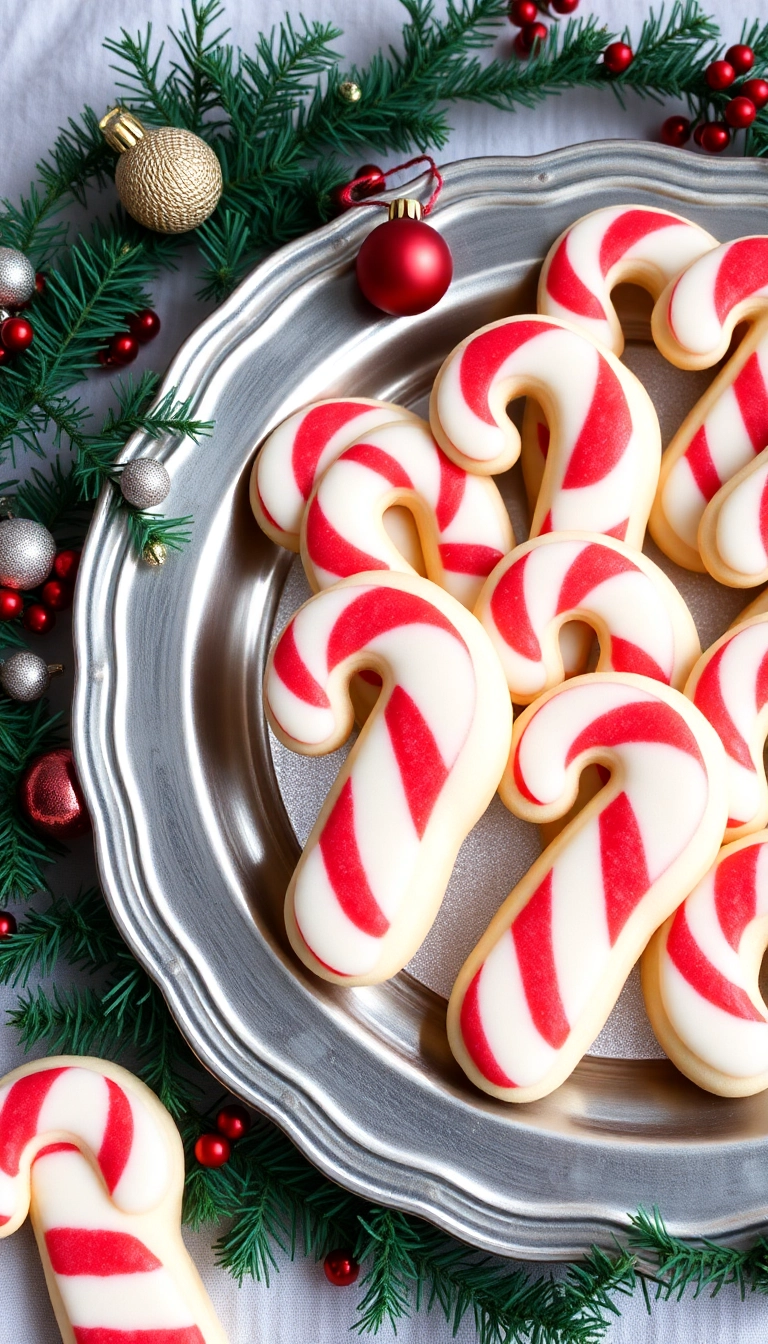 21 Festively Decorated Christmas Sugar Cookies That Will Dazzle Your Guests! - 11. Candy Cane Swirl Cookies