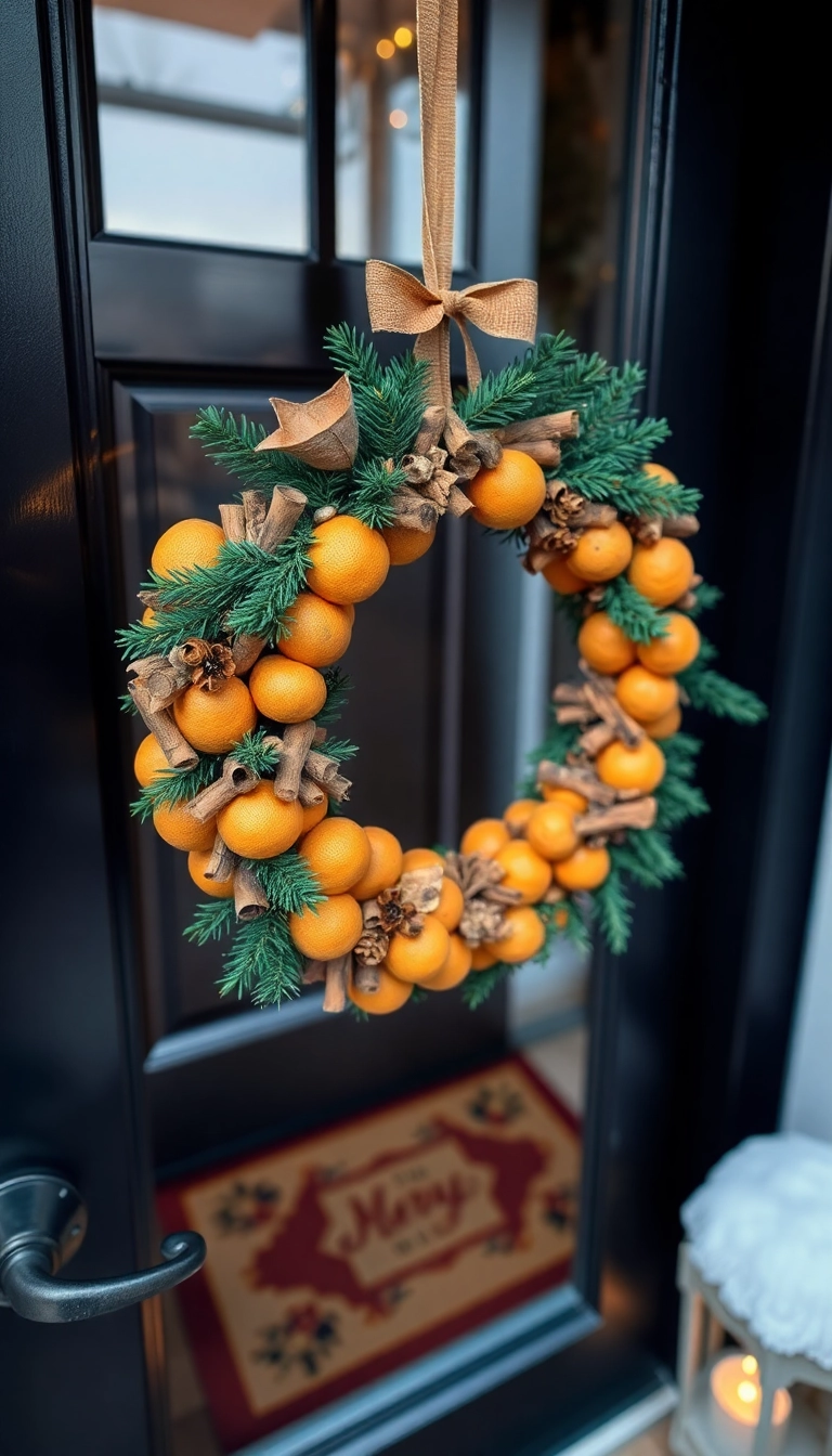 21 Stunning Christmas Front Porch Decorations That Will Make Your Neighbors Jealous! - 9. Festive Wreaths