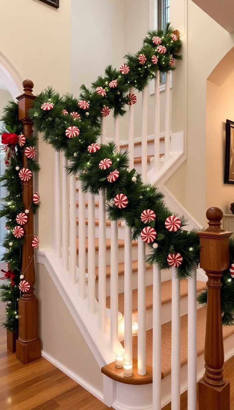 21 Peppermint Christmas Decorations That'll Sweeten Your Holiday Spirit (Wait Until You See #13!) - 13. Peppermint Candy Garland