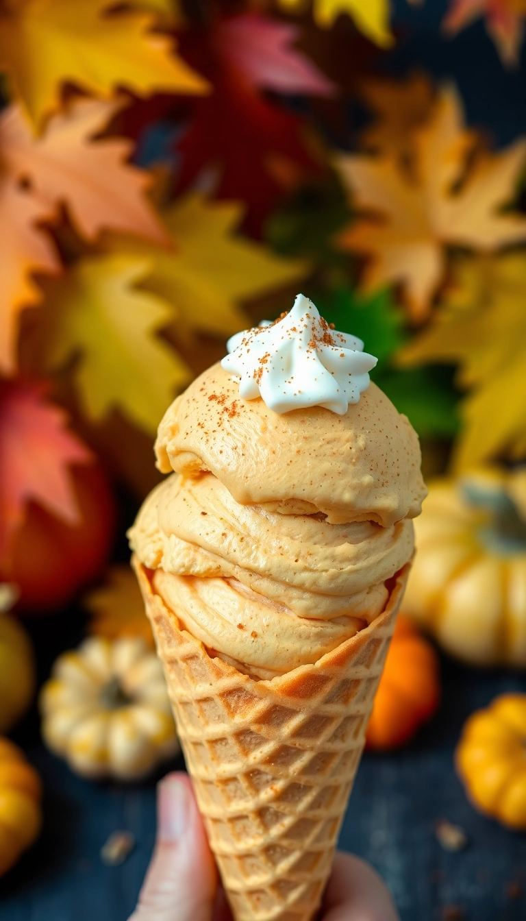 21 Fun Thanksgiving Dessert Ideas That'll Impress Your Guests (You Won't Believe #7!) - 10. Pumpkin Pie Ice Cream