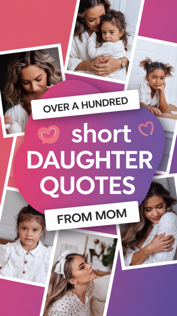 Short Daughter Quotes From Mom