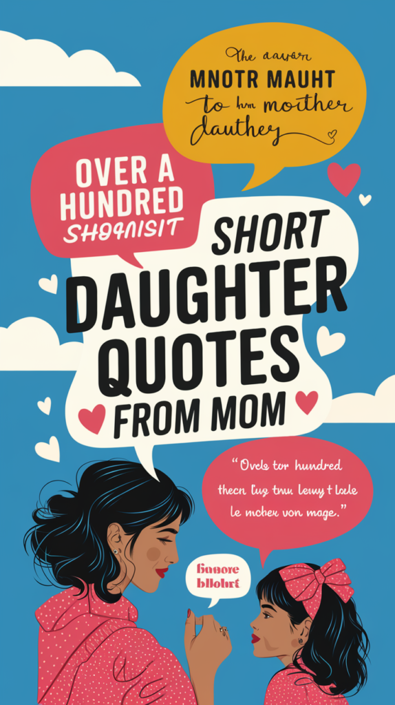 Short Daughter Quotes From Mom