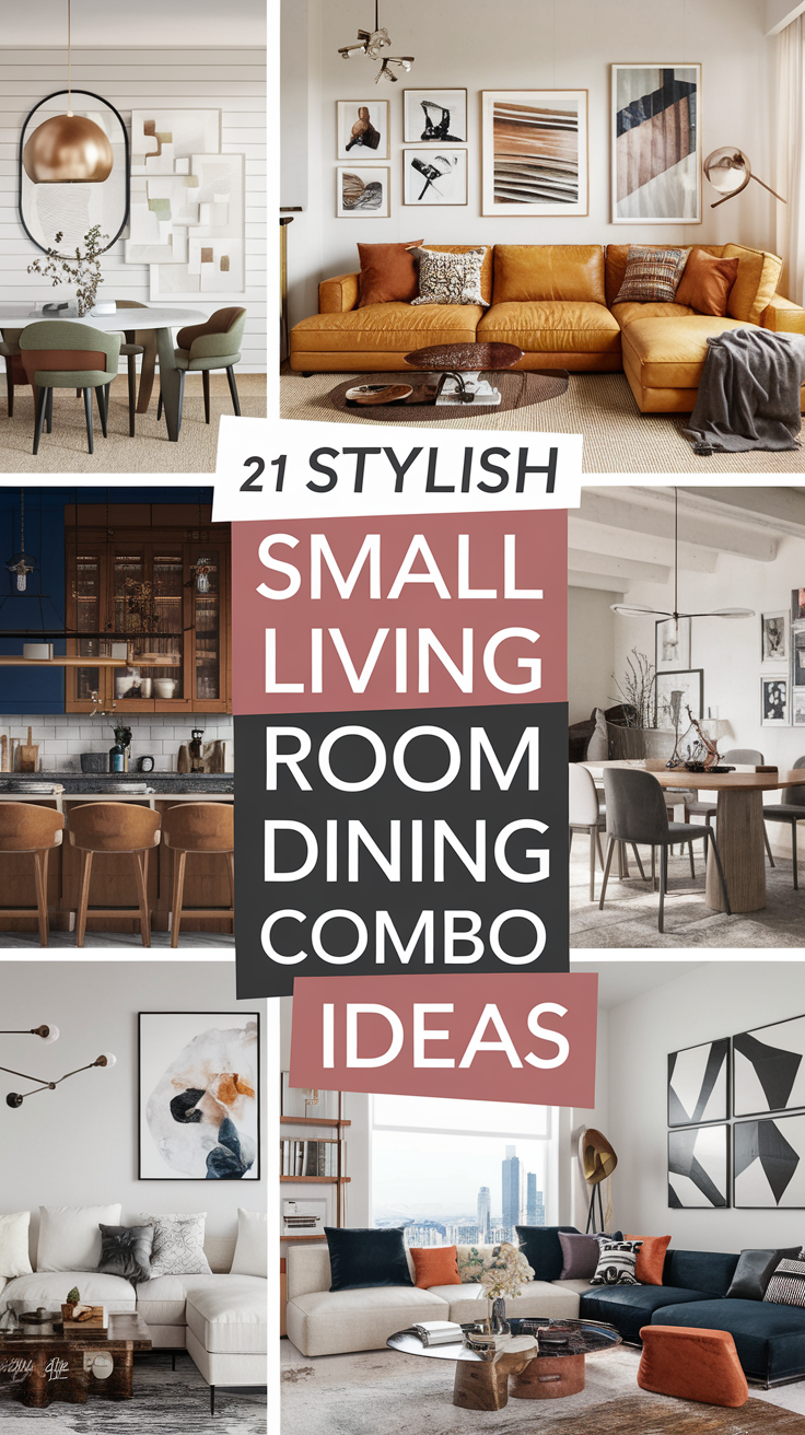 21 Stylish Small Living Room Dining Room Combo Ideas for Maximizing ...