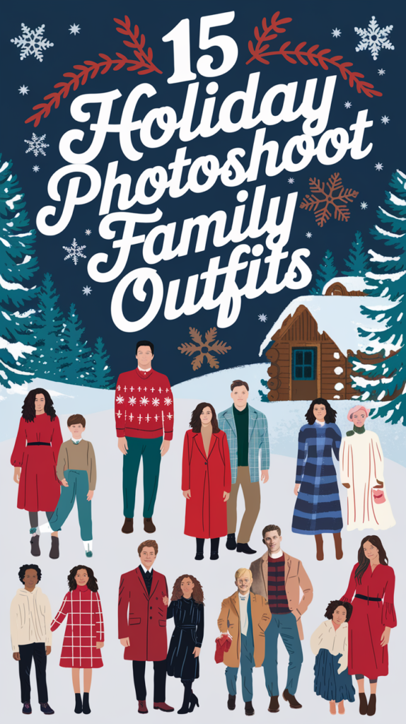 Holiday Photoshoot Family Outfits for Perfect Pics