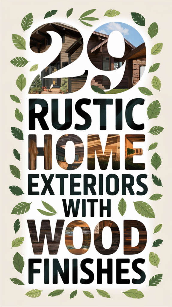 Rustic Home Exteriors with Wood Finishes