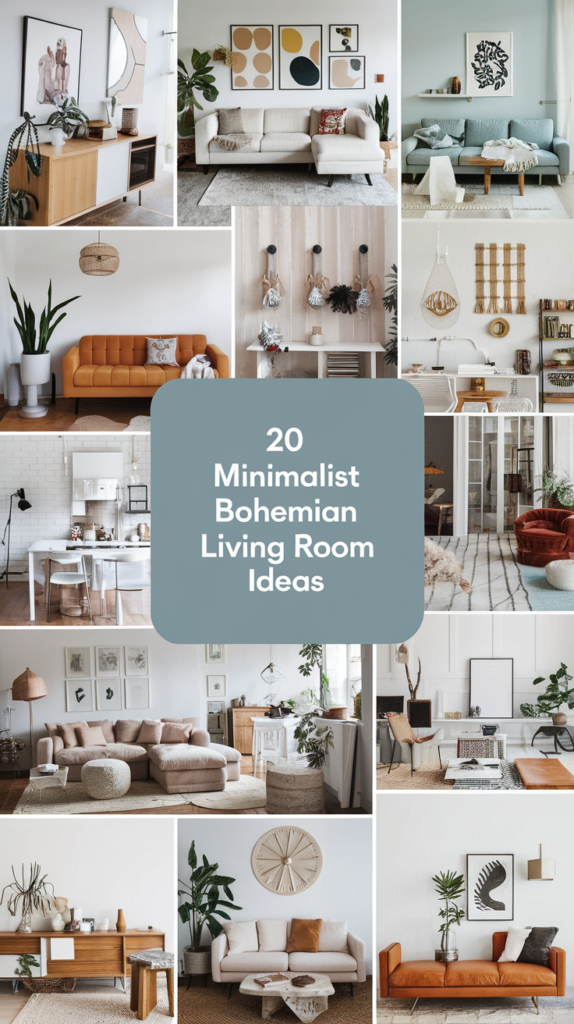 Minimalist Bohemian Living Room Ideas