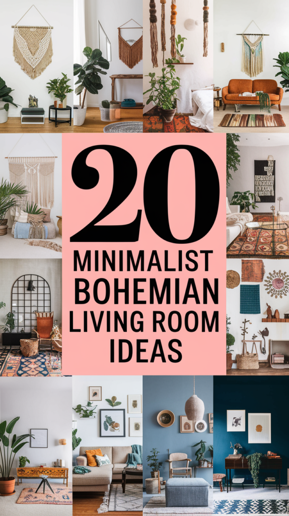 Minimalist Bohemian Living Room Ideas