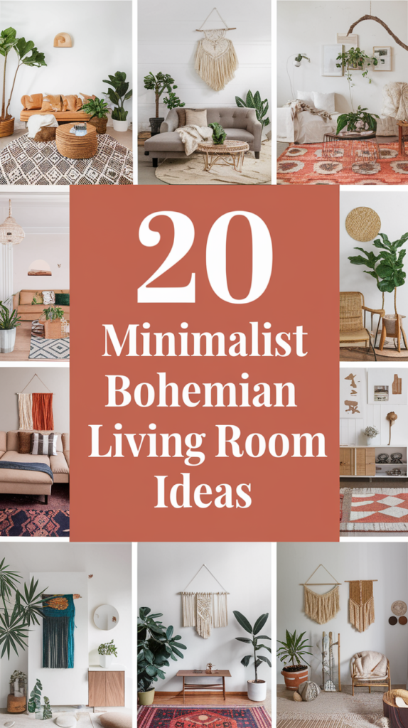 Minimalist Bohemian Living Room Ideas