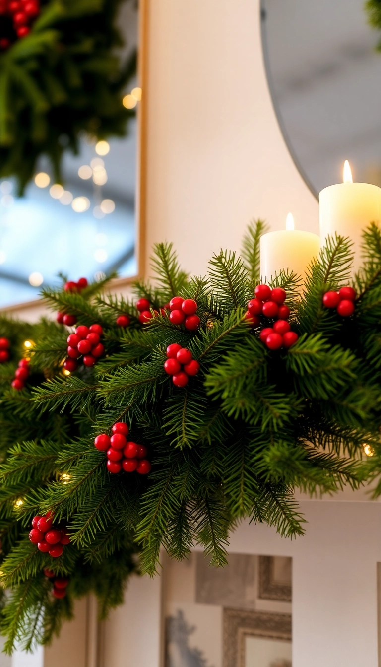 21 Simple and Elegant Last Minute Christmas Decorations That Wow! - 7. Fresh Greenery Accents