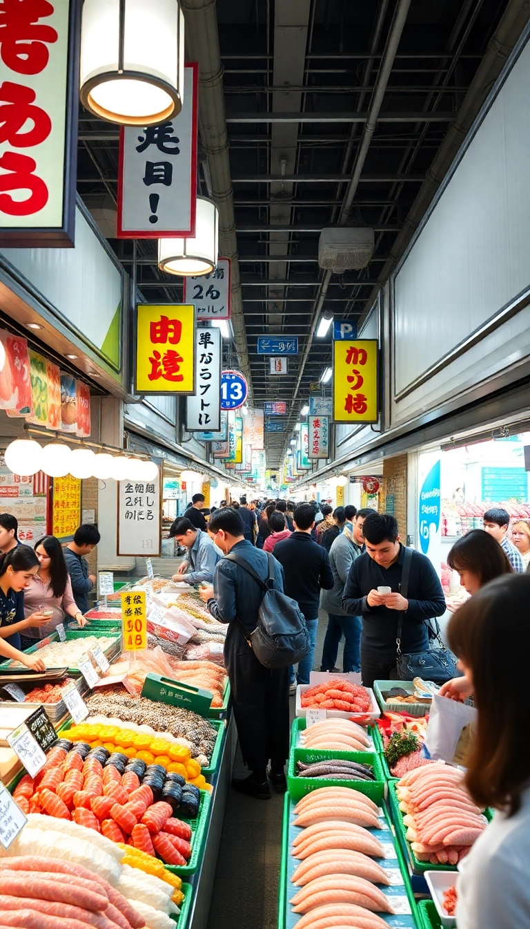 19 Unmissable Shopping Spots in Tokyo (You Won't Believe #15!) - 12. Tsukiji Outer Market - Food and Knick-Knacks