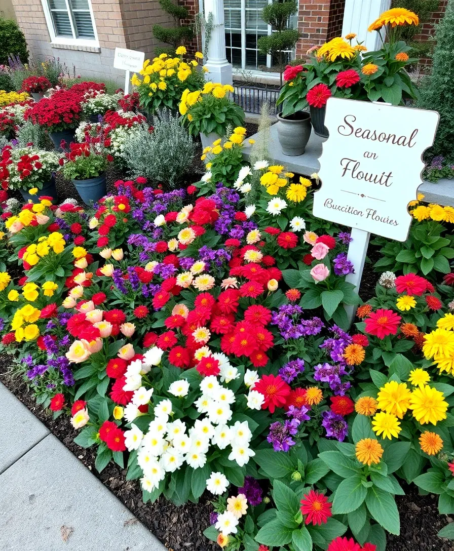 21 Unique Chaos Gardening Flower Bed Designs That Break All the Rules! - 21. Seasonal Blooms