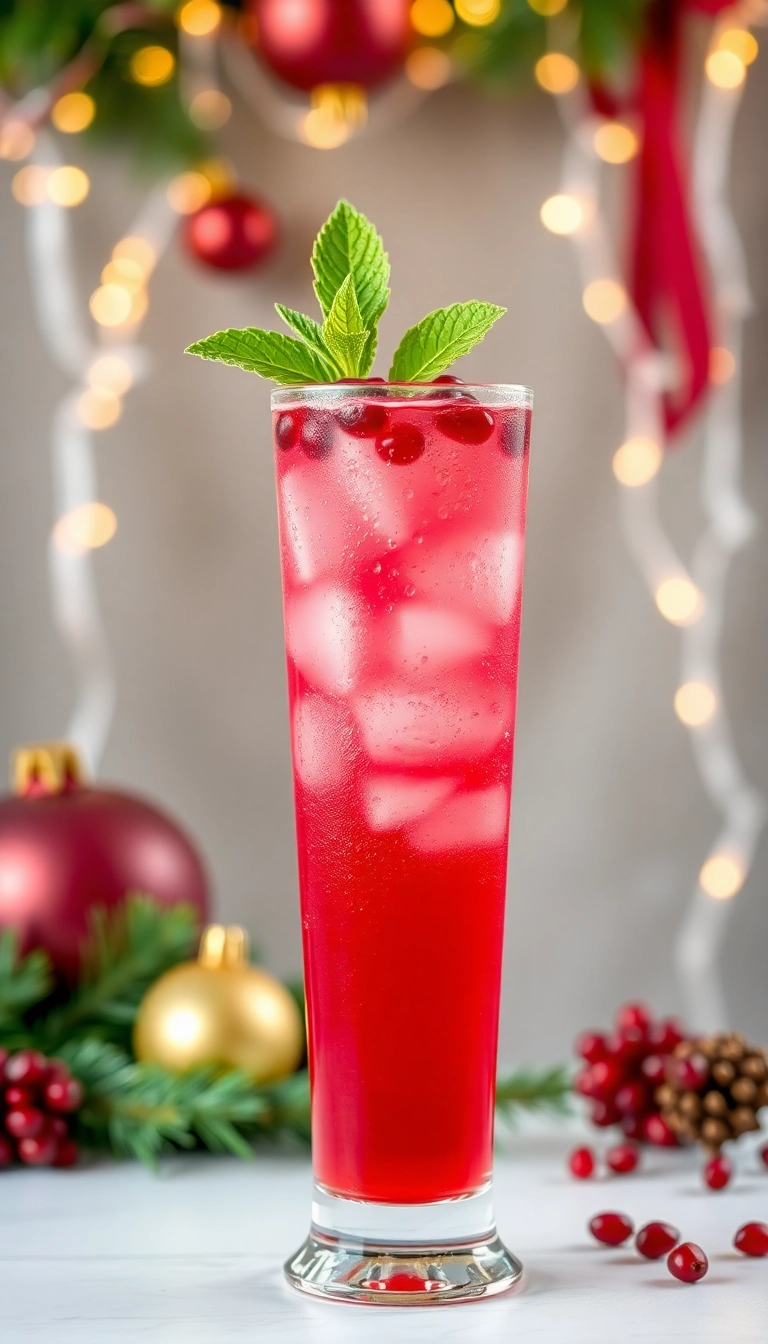 21 Irresistible Christmas Mocktails That Will Make Your Holiday Celebrations Sparkle! - 2. Pomegranate Ginger Sparkler