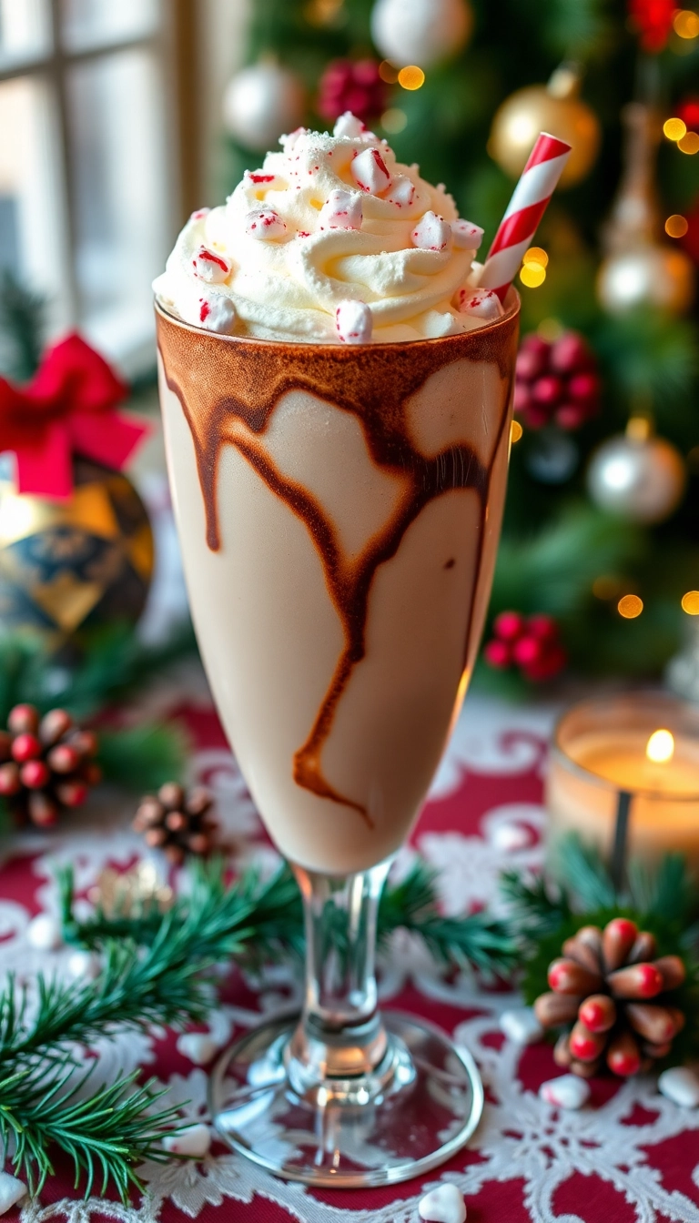 21 Irresistible Christmas Mocktails That Will Make Your Holiday Celebrations Sparkle! - 17. Choco-Mint Mocktail