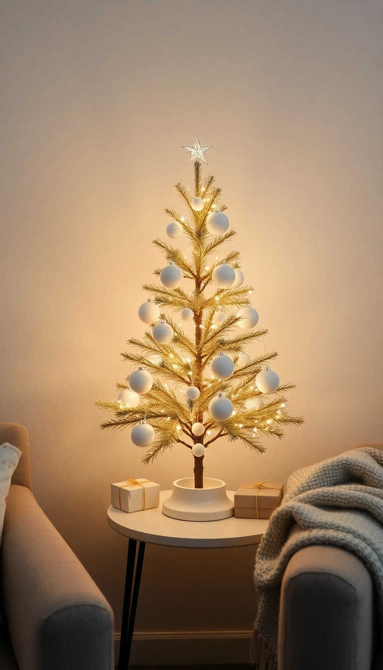 21 Simple and Elegant Last Minute Christmas Decorations That Wow! - 21. Minimalist Christmas Tree