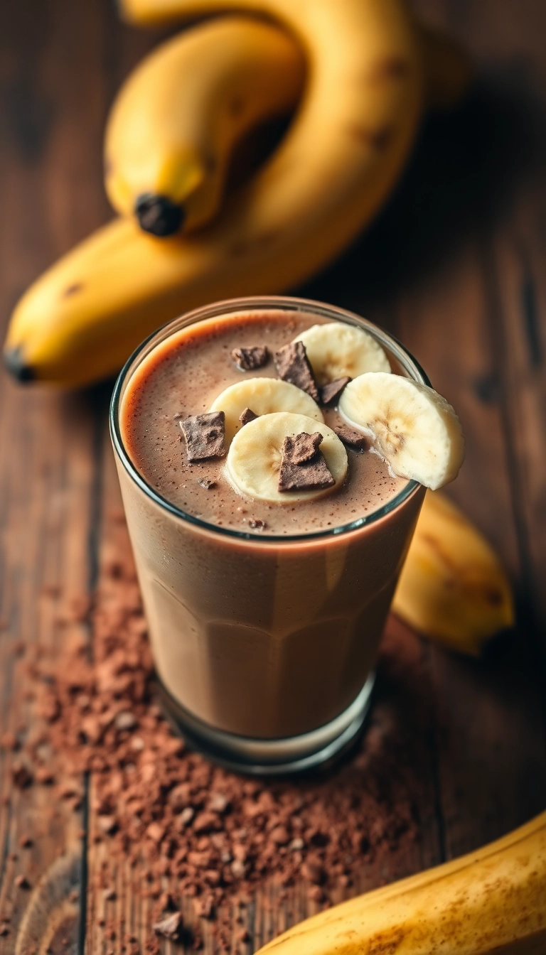 20 Delicious Fruit Breakfast Smoothies for Weight Loss (Warning: #15 Is Addictive!) - 10. Chocolate Banana Smoothie