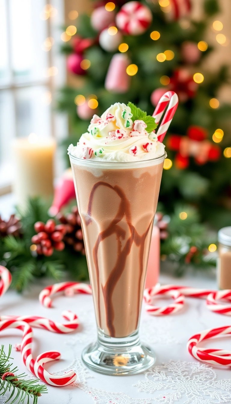 21 Irresistible Christmas Mocktails That Will Make Your Holiday Celebrations Sparkle! - 4. Minty Chocolate Mocktail