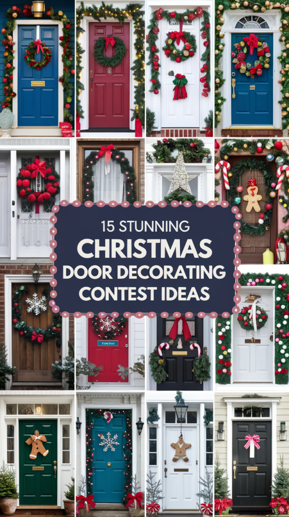 Stunning Christmas Door Decorating Contest Ideas