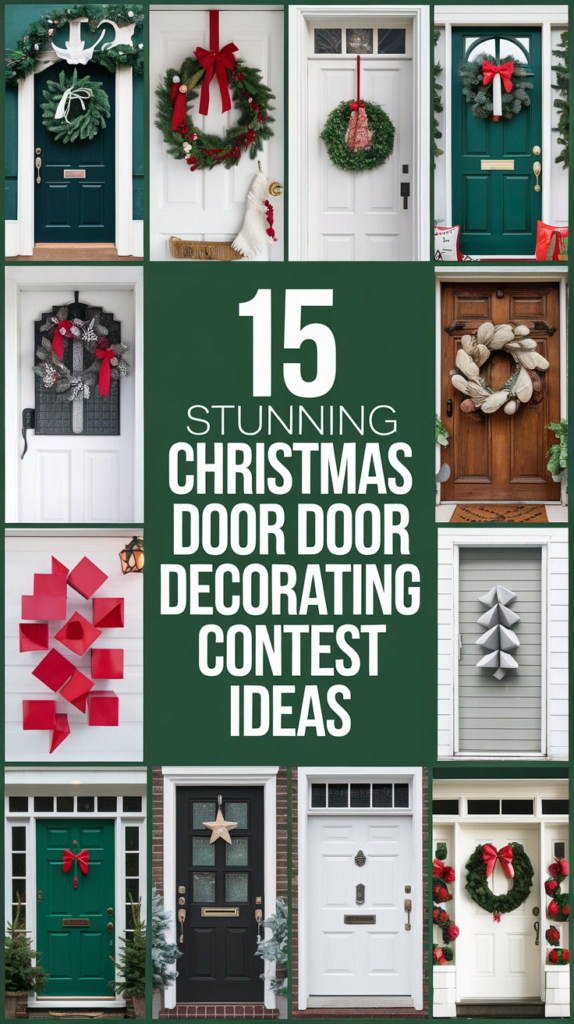 Stunning Christmas Door Decorating Contest Ideas