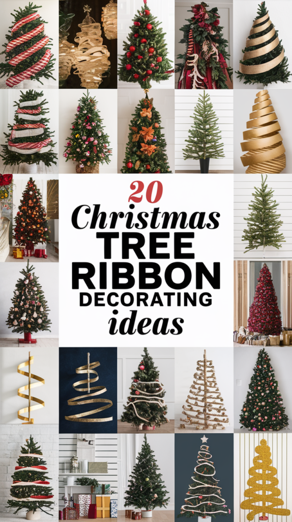 Christmas Tree Ribbon Decorating Ideas