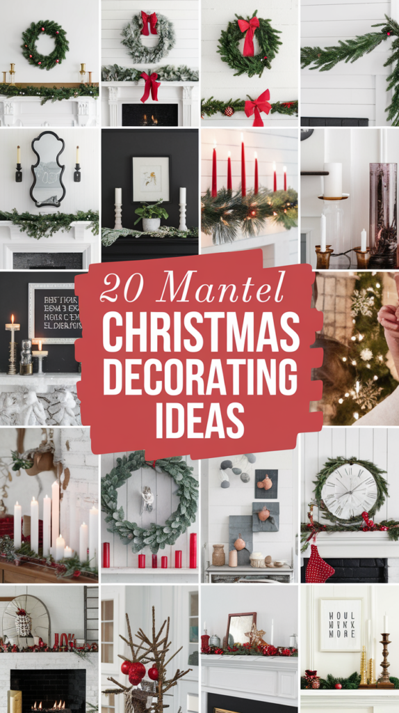 Mantel Christmas Decorating Ideas