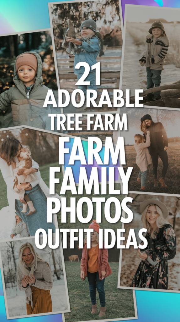 Adorable Tree Farm Family Photos Outfit Ideas