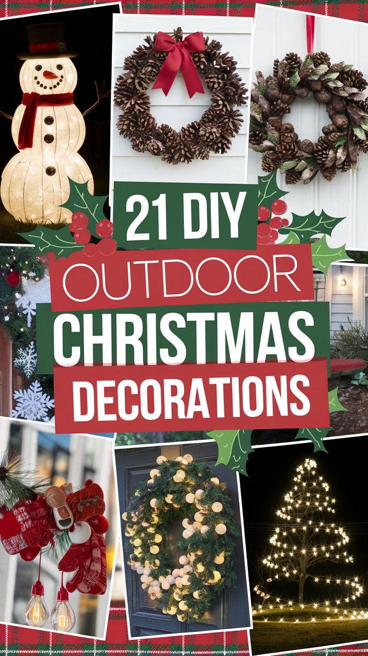 DIY Outdoor Christmas Decorations