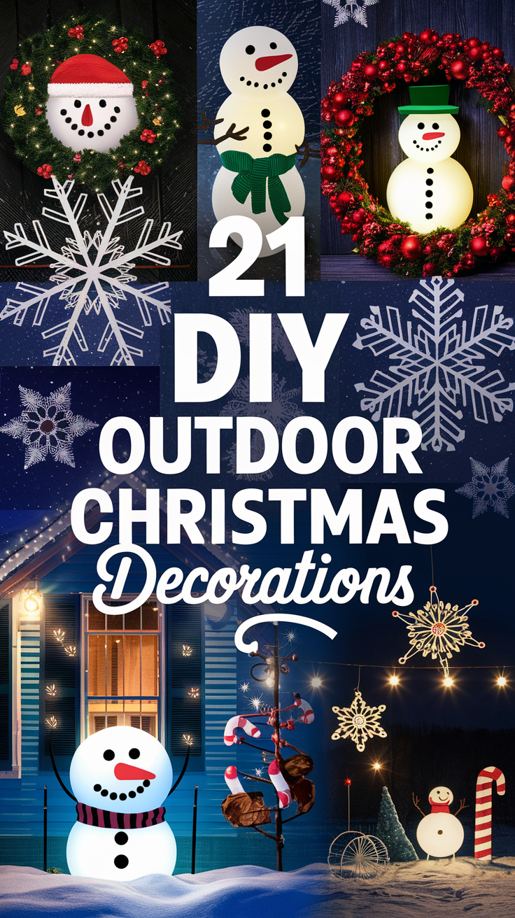 DIY Outdoor Christmas Decorations