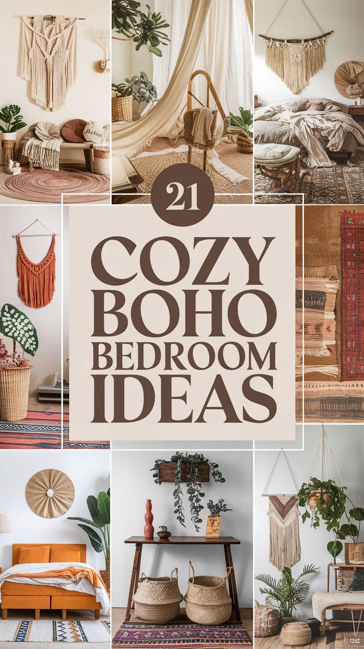 21 Cozy Boho Bedroom Ideas for a Relaxed and Inviting Space 2025