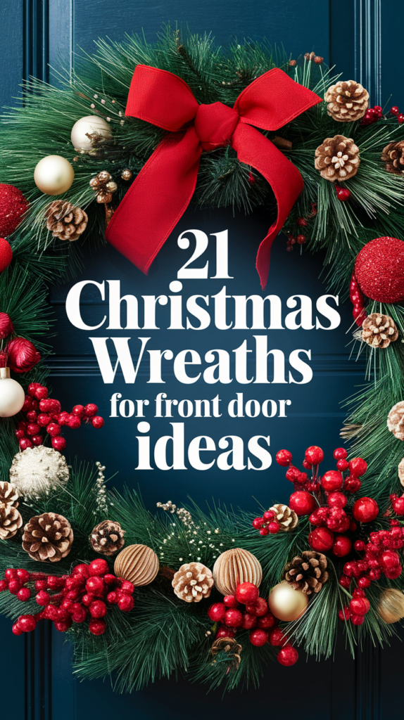 christmas wreaths for front door Ideas