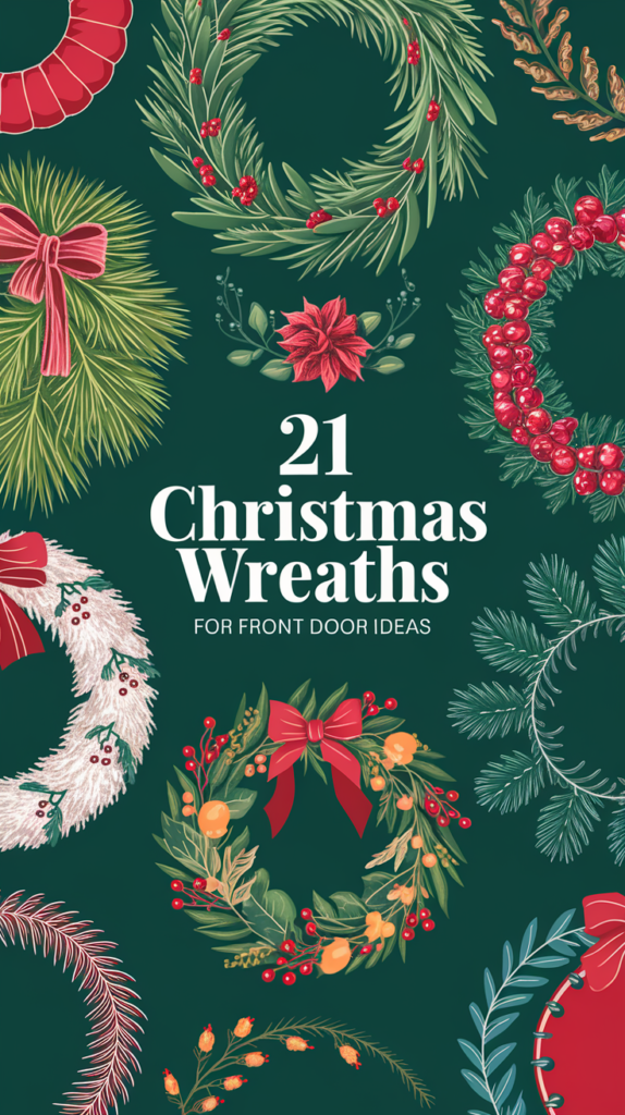 christmas wreaths for front door Ideas