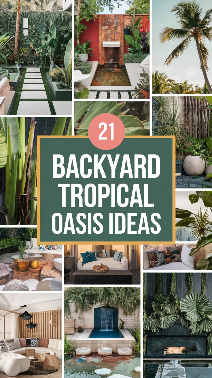 21 Backyard Tropical Oasis Ideas That'll Make You Want to Stay Outside ...