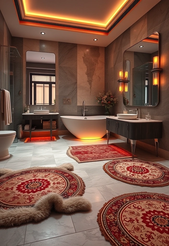 21 Dream Bathroom Luxury Ideas That Will Make You Feel Like Royalty! - 3. Heated Floors for Ultimate Comfort