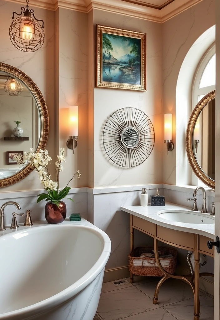 21 Dream Bathroom Luxury Ideas That Will Make You Feel Like Royalty! - 15. Stunning Accent Decor