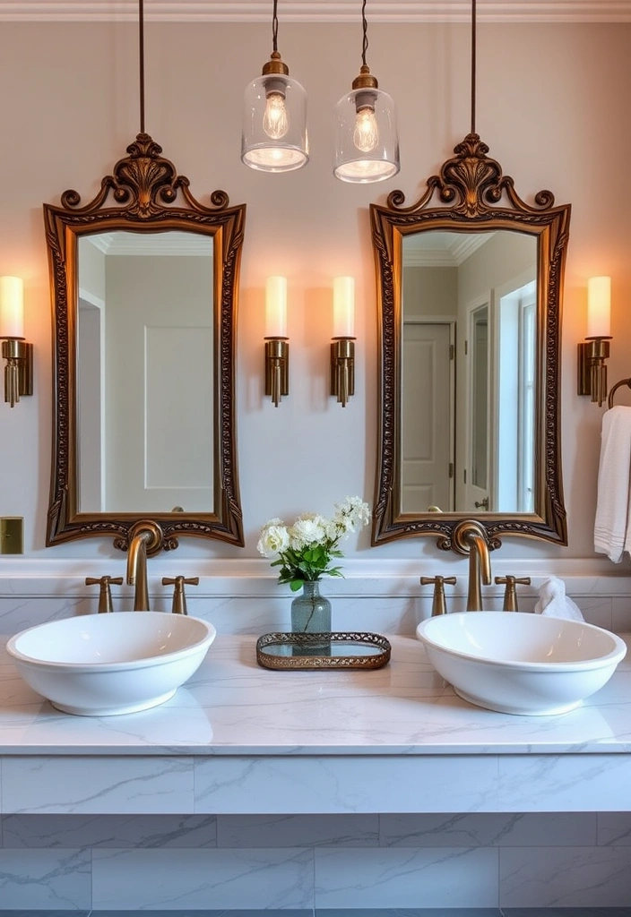 21 Dream Bathroom Luxury Ideas That Will Make You Feel Like Royalty! - 4. Elegant Double Vanity