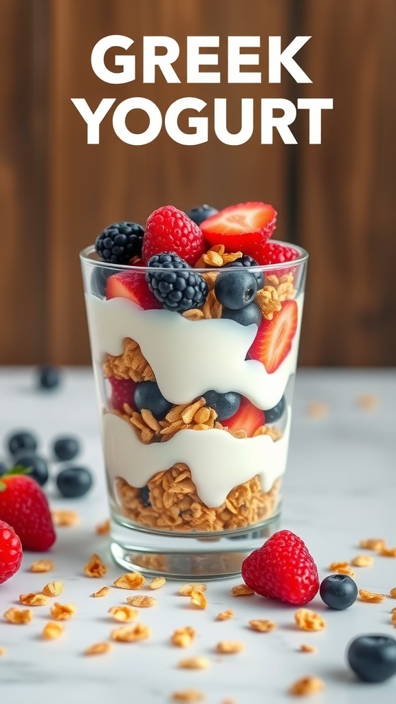 Greek Yogurt Parfait with Berries